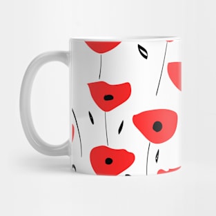 Poppy pattern Mug